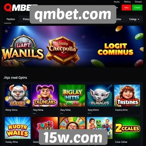 Variedade de jogos disponíveis no qmbet.com